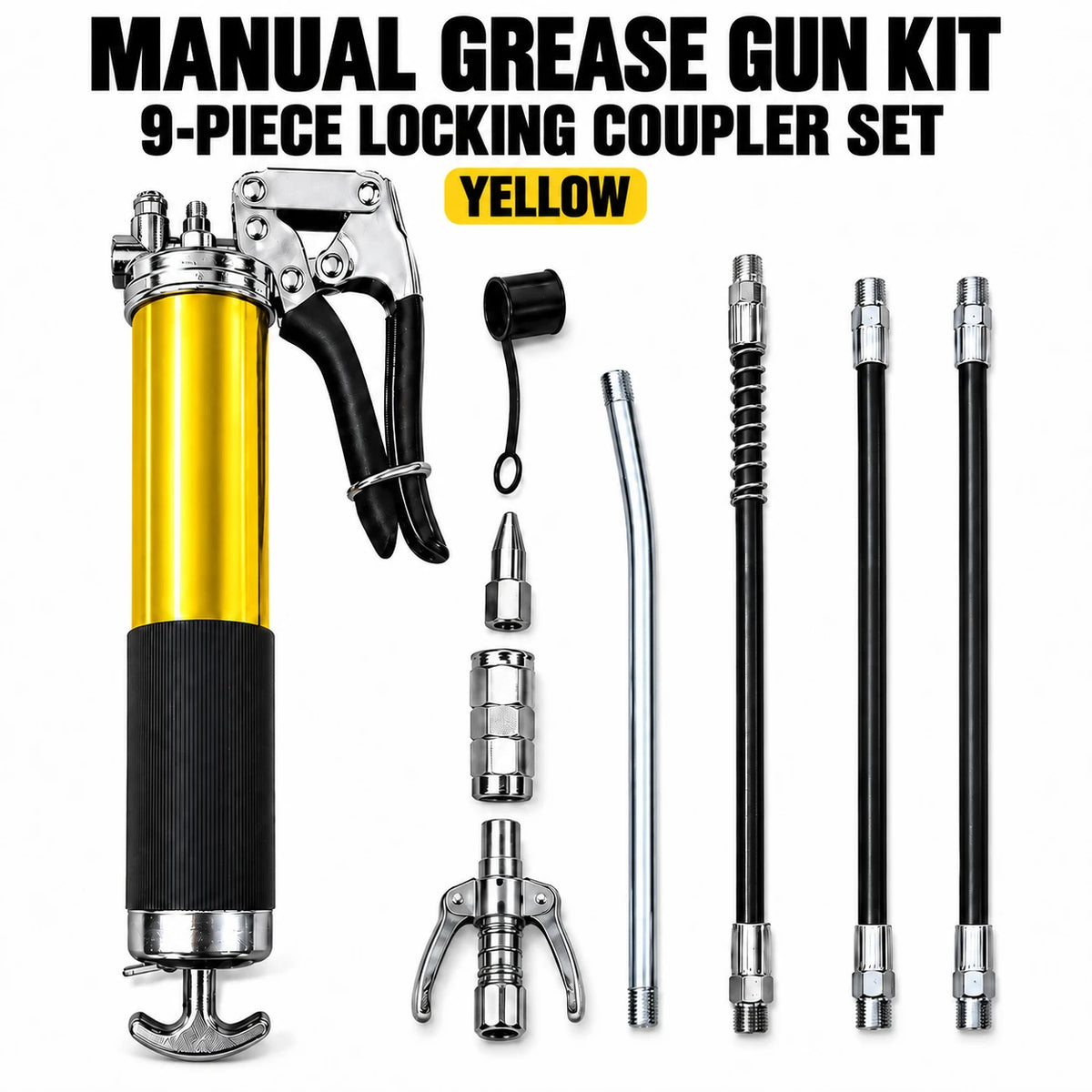 High-Pressure Pistol-Grip Grease Gun (Effort-Saving Design)