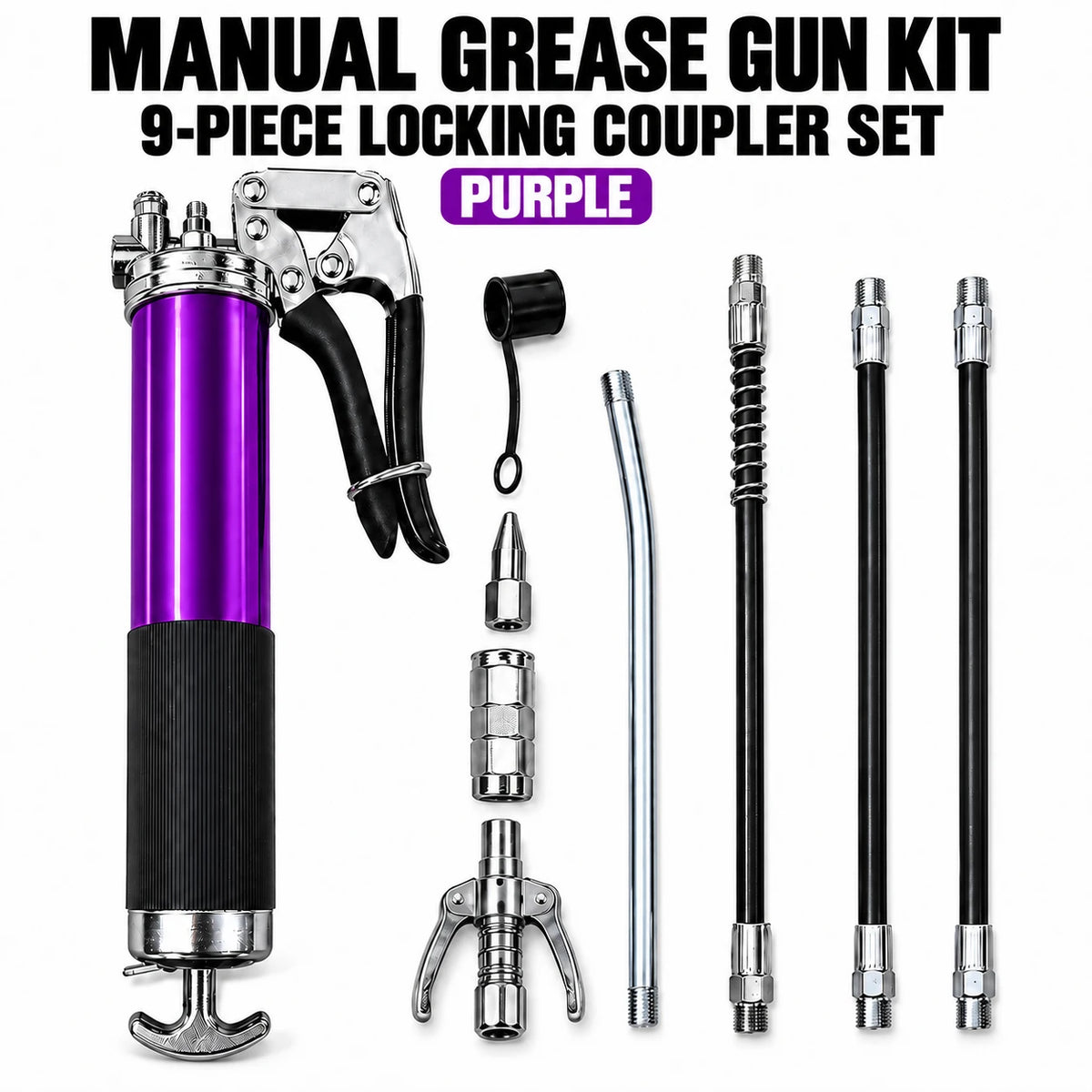 High-Pressure Pistol-Grip Grease Gun (Effort-Saving Design)
