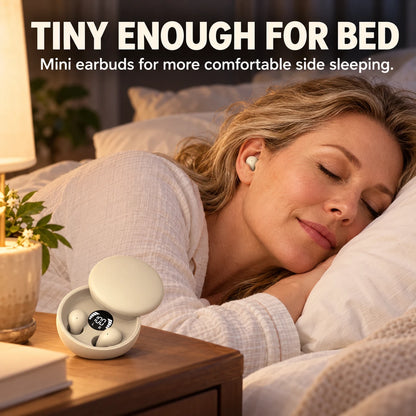 😴 Mini Sleep Earbuds | Sleep Smaller. Listen Better.