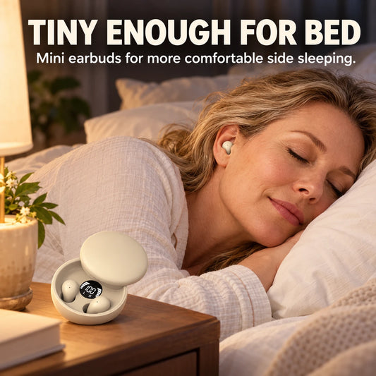 😴 Mini Sleep Earbuds | Sleep Smaller. Listen Better.