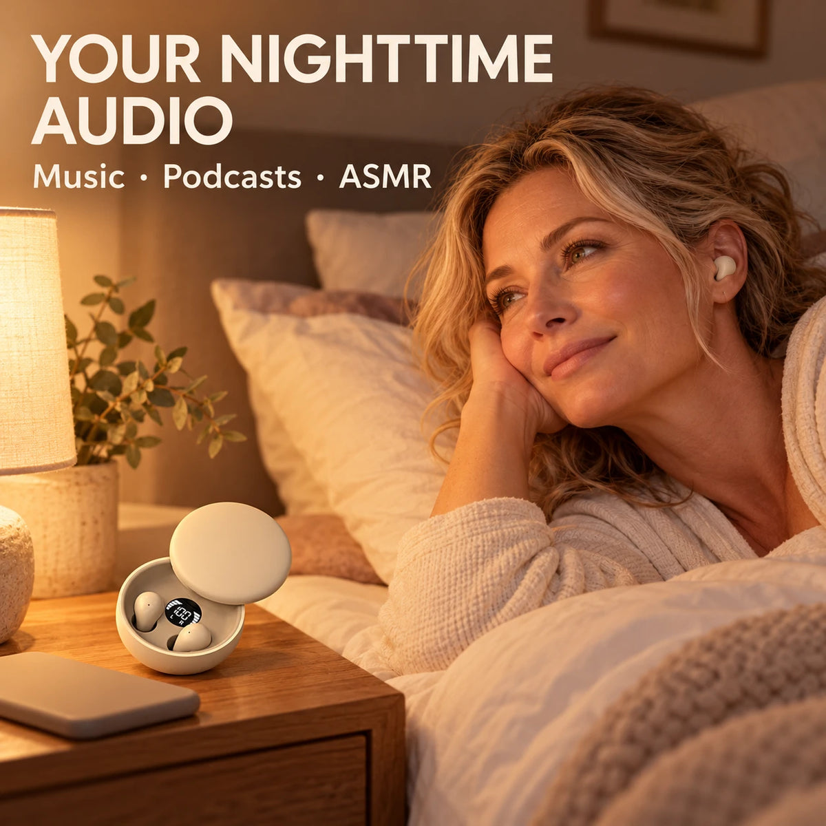 😴 Mini Sleep Earbuds | Sleep Smaller. Listen Better.