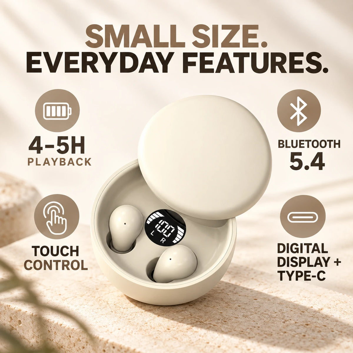 😴 Mini Sleep Earbuds | Sleep Smaller. Listen Better.