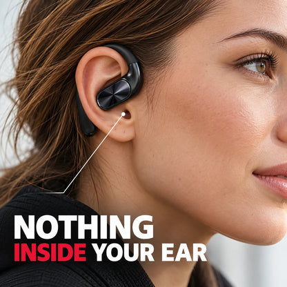 Foldable Open-Ear Earbuds | Comfortable Ear-Hook Fit & Bluetooth 6.0