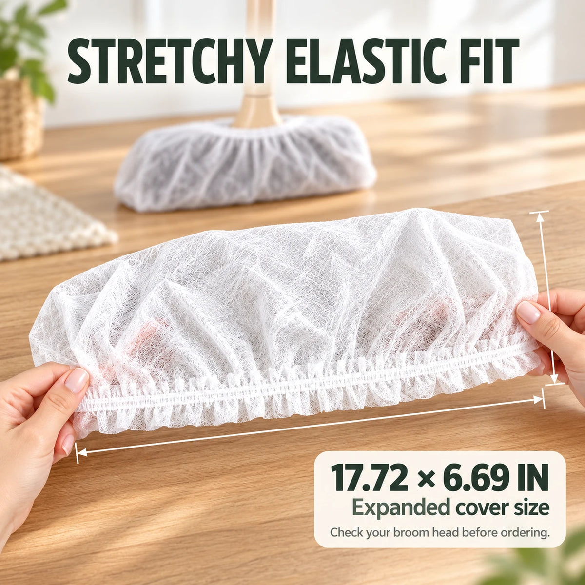 Disposable Broom Cover 🧹 Catch Hair & Dust – Easy Cleanup