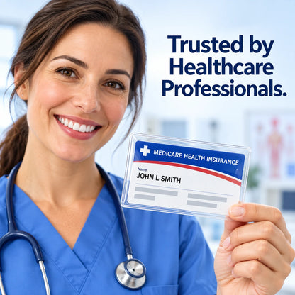 Clear Medicare Card Sleeves | 0.8 mm PVC Protection