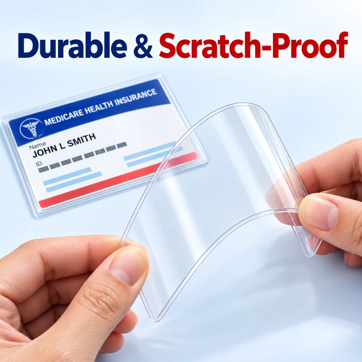 Clear Medicare Card Sleeves | 0.8 mm PVC Protection