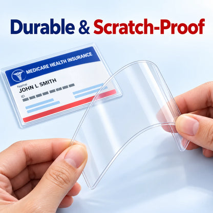 Clear Medicare Card Sleeves | 0.8 mm PVC Protection