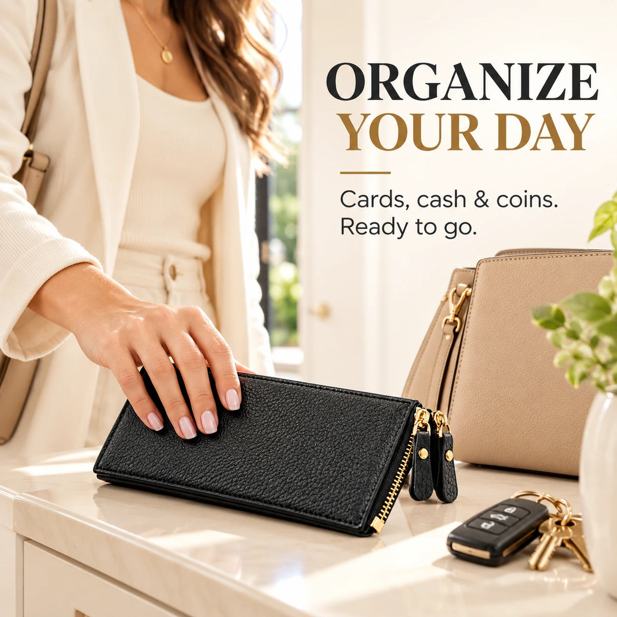 RFID Long Wallet ✨ Organize More with 15 Card Slots