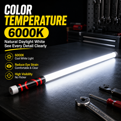 Flexible LED Light Stick 30", Rechargeable Bendable Work Light with 3 Modes High Lumen