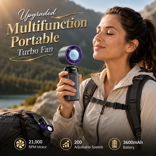 Upgraded Multifunction Portable Turbo Fan 🌬️❄️