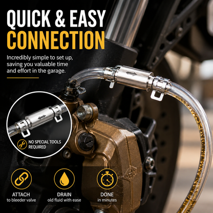 Universal Brake Bleeder Hose Kit with Check Valve 🚗🔧