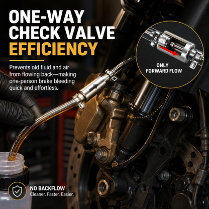 Universal Brake Bleeder Hose Kit with Check Valve 🚗🔧