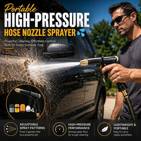 Portable High-Pressure Hose Nozzle Sprayer 💦