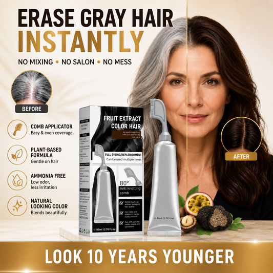 Instant Gray Coverage Hair Dye Comb