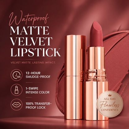 Waterproof Matte Velvet Lipstick