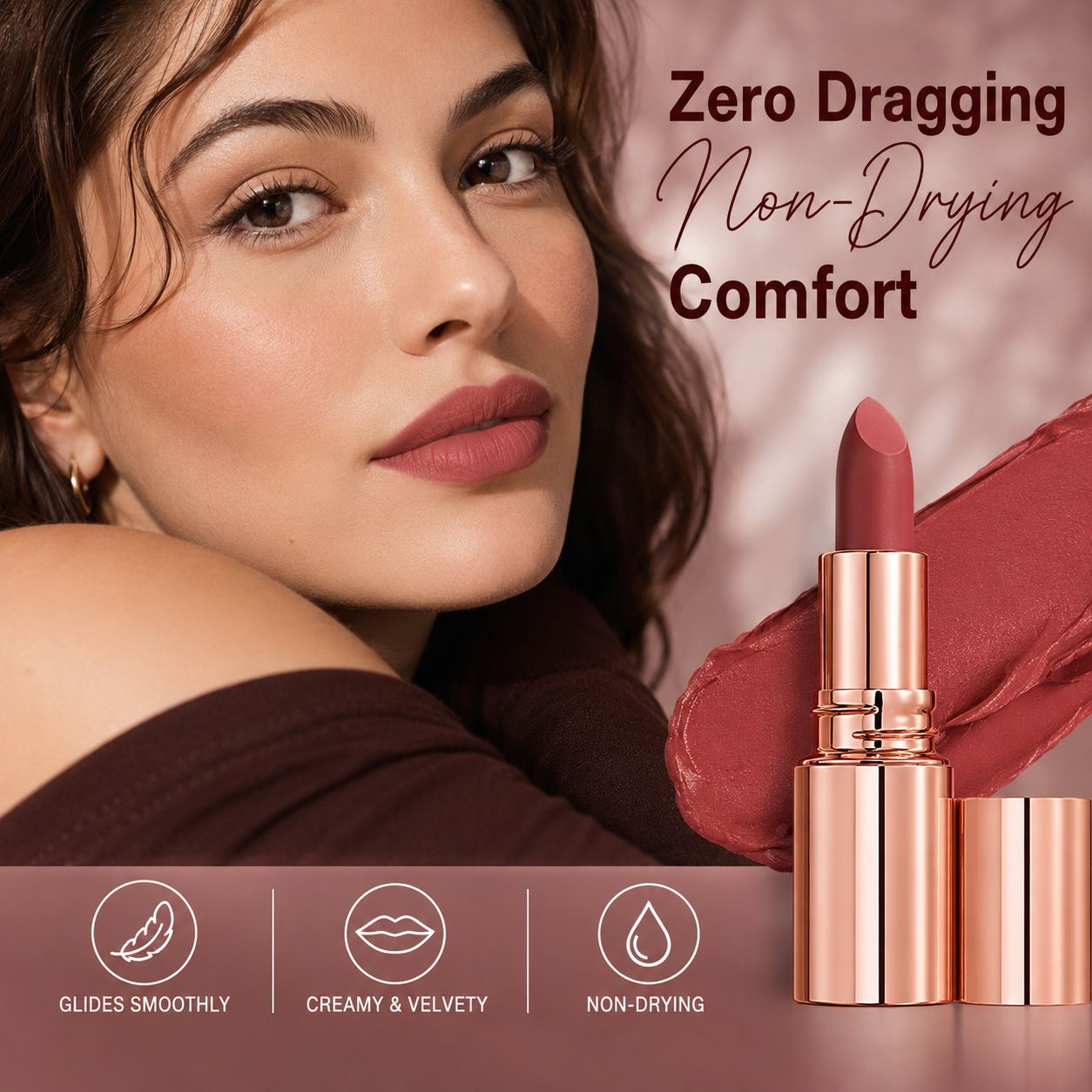 Waterproof Matte Velvet Lipstick