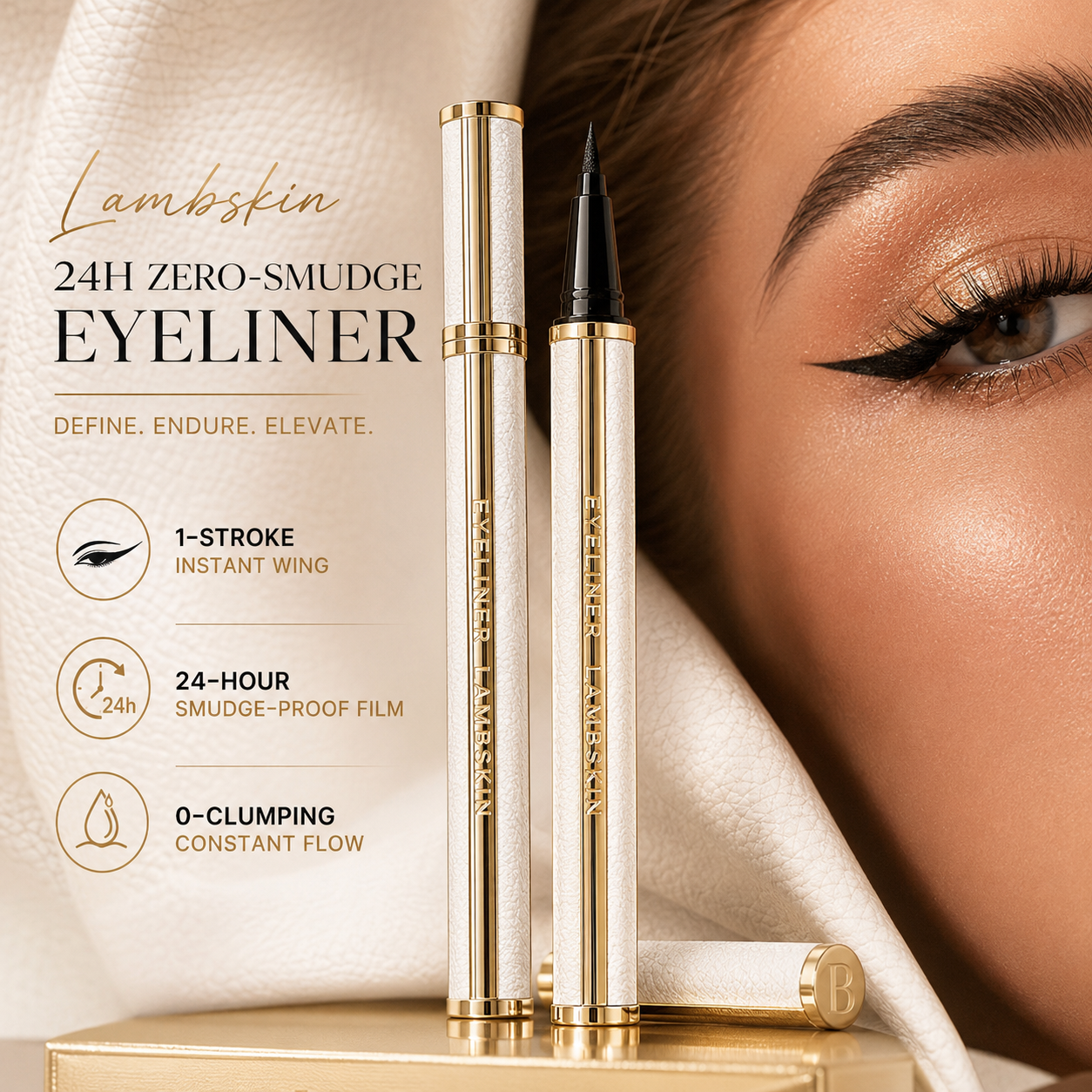 24H Zero-Smudge Lambskin Eyeliner