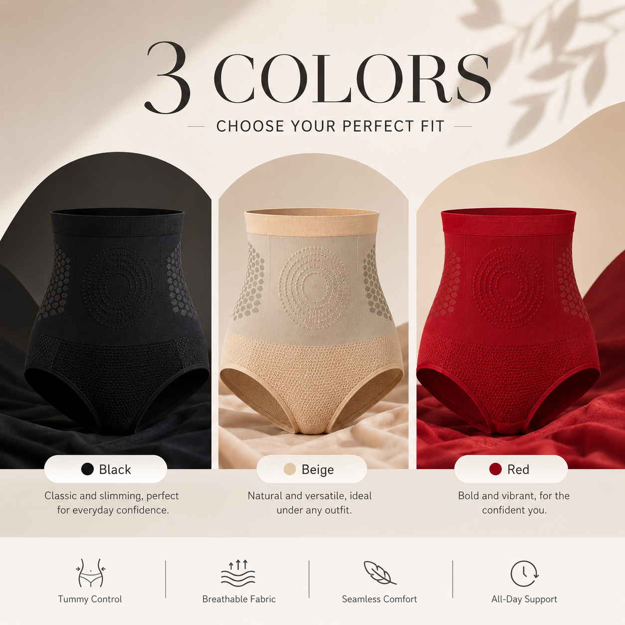 Breathable Honeycomb Postpartum Shaping Briefs