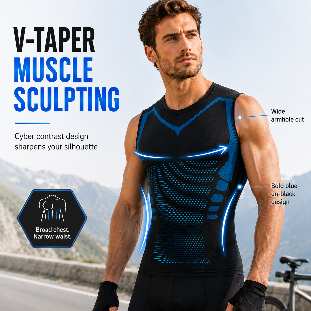 The Sculpted Contour Sleeveless Vest
