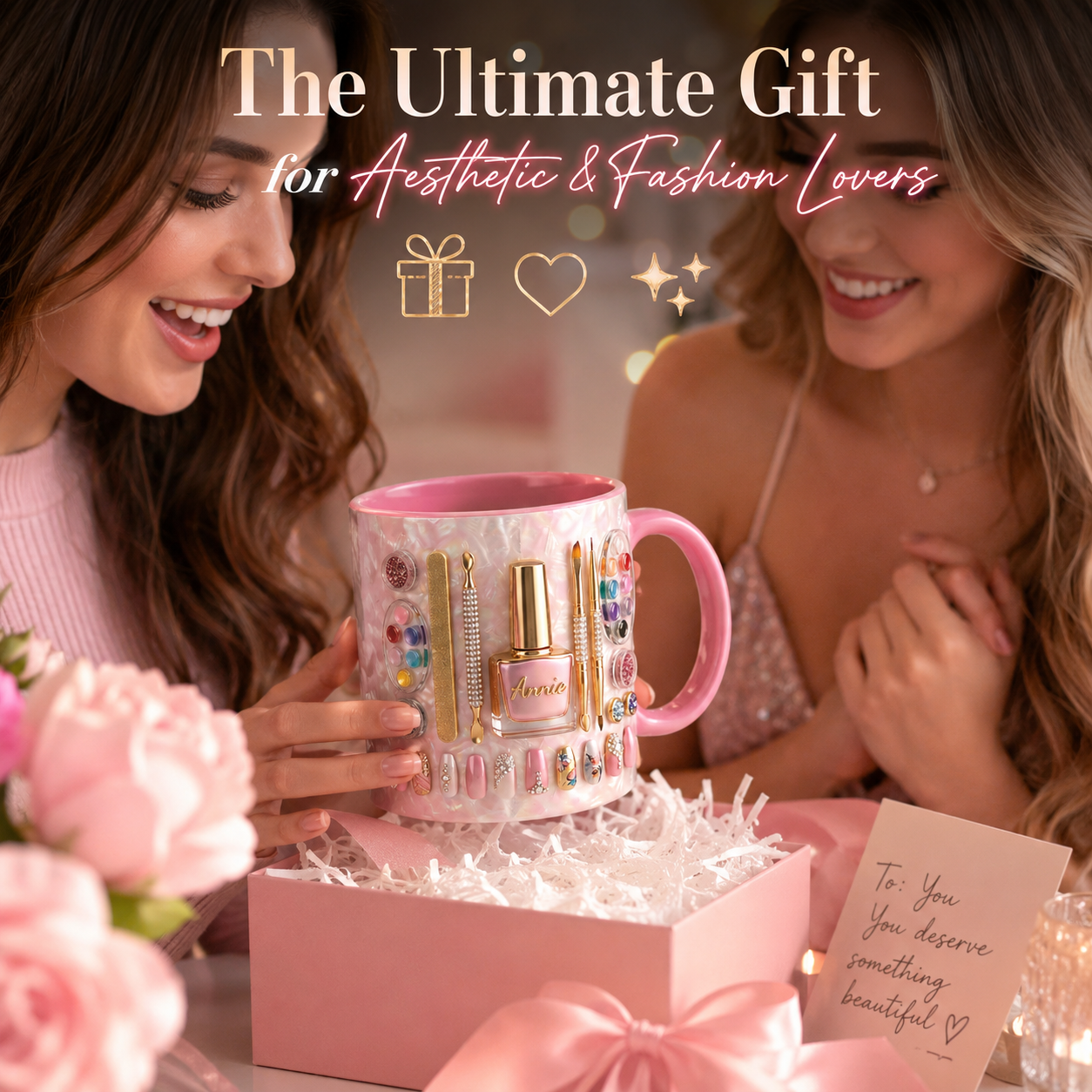 Personalized 3D-Illusion Nail Artist Accent Mug