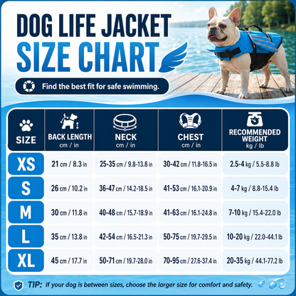 🚤 Ready to Swim! Secure Dog Life Jacket 💦