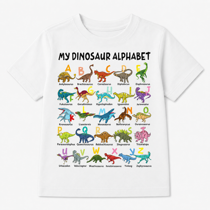 Dinosaur Alphabet Soft Cotton Tee