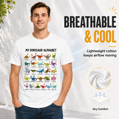 Dinosaur Alphabet Soft Cotton Tee