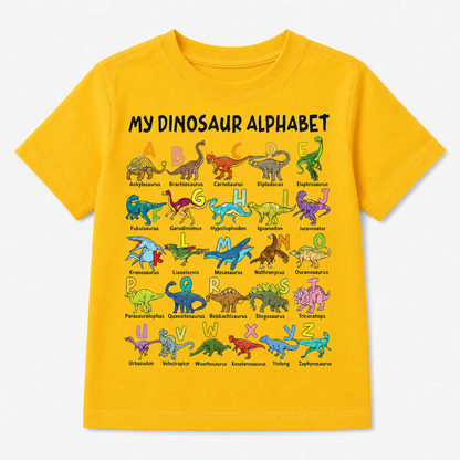 Dinosaur Alphabet Soft Cotton Tee