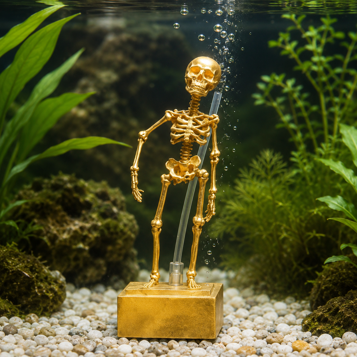 Golden Dancing Skeleton
