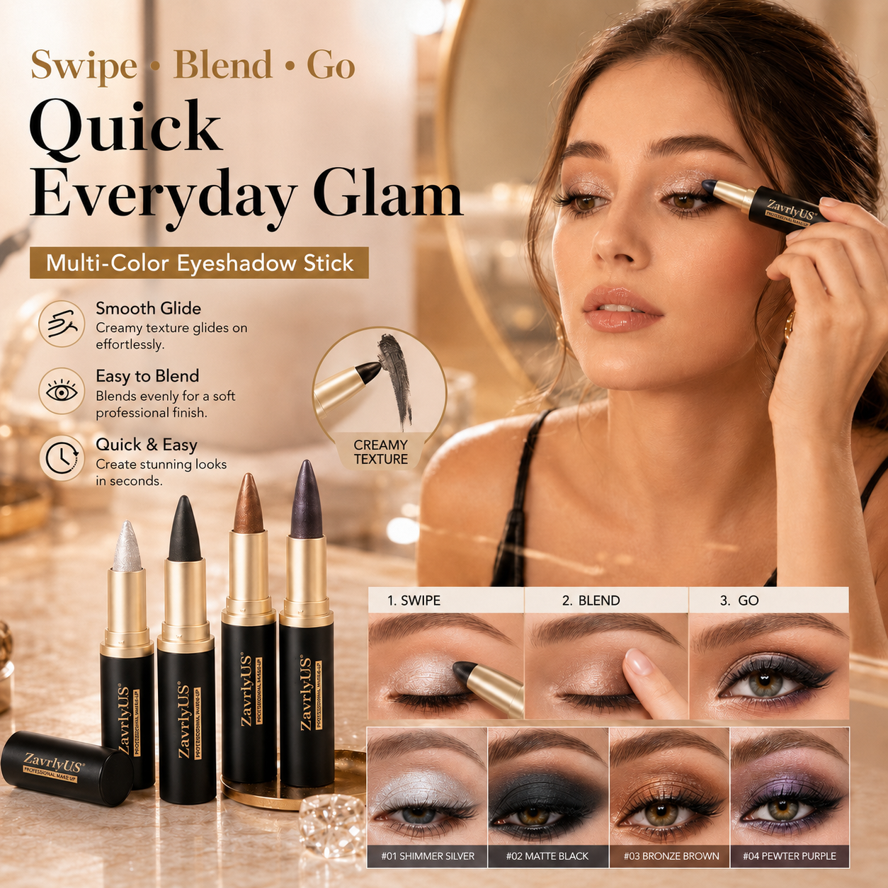 🖤 2-Pcs Waterproof Gel Eyeliner Set ✨