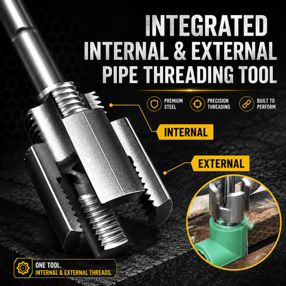 💧2-in-1 Pipe Thread Cutter Kit – 1/2" & 3/4"