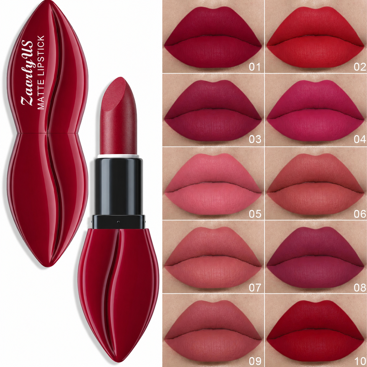 💋Velvet Matte Lipstick – Hydrating, Long-Wear & Transfer-Resistant