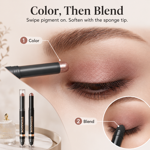 ✨Dual-Ended Eyeshadow Stick with Blender