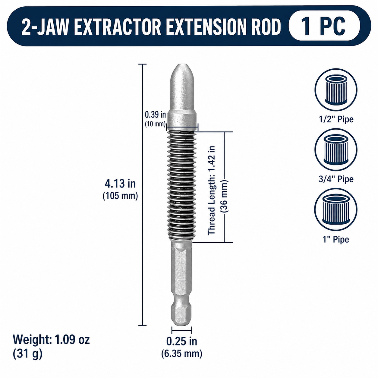 Replacement Threaded Rod