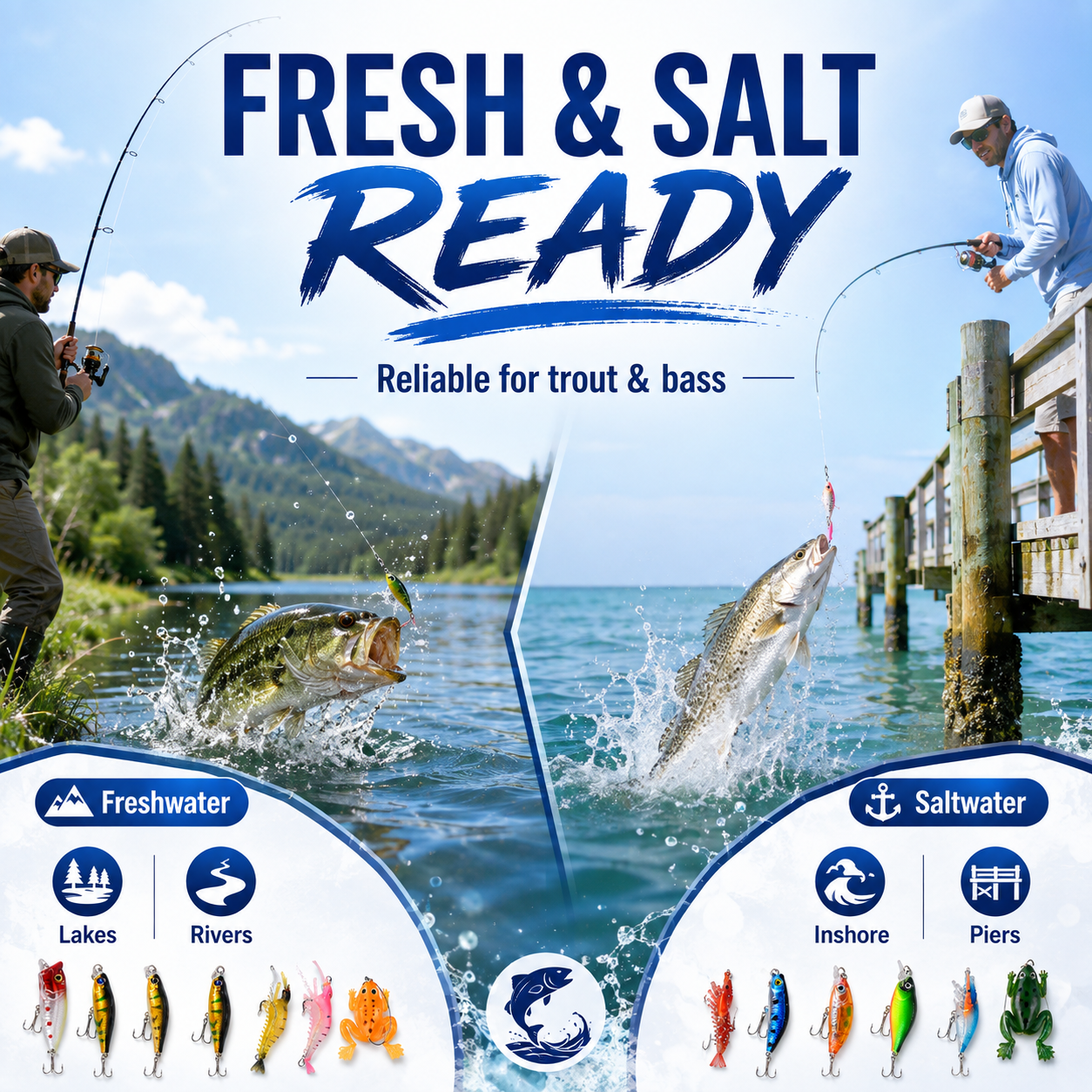 Fishing Lure Advent Calendar – 24-Piece Angler Gift