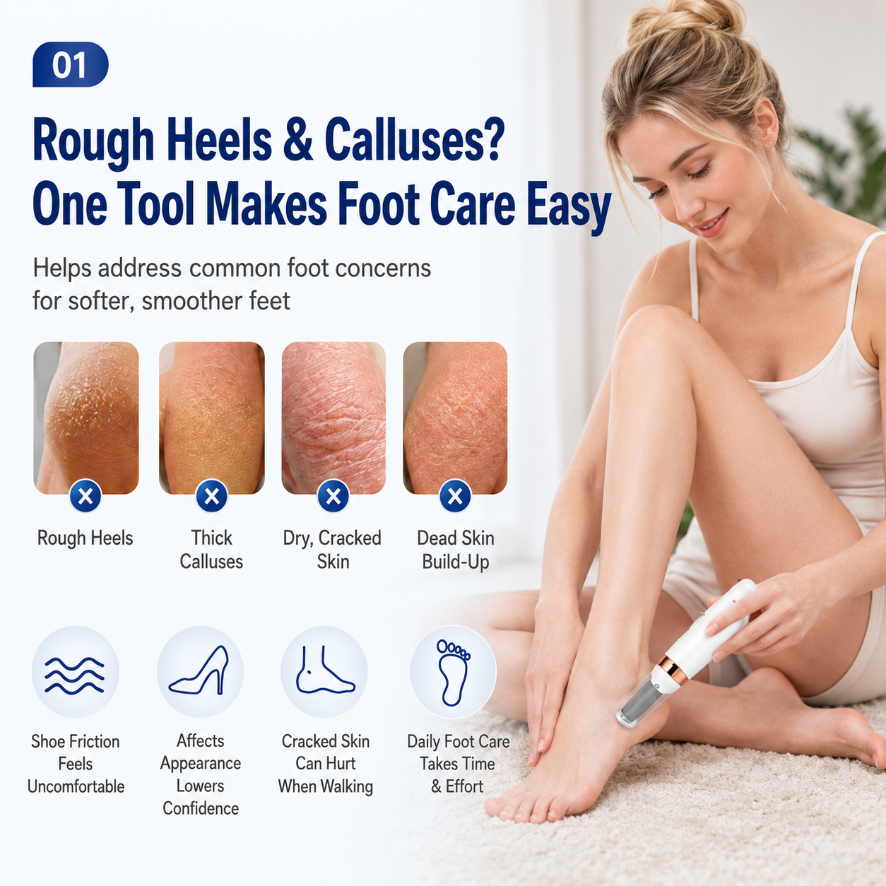 Electric Foot Callus Remover | USB-C Pedicure Tool