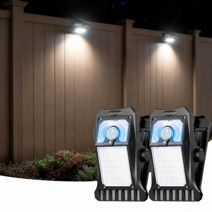 Solar Rechargeable Clip Light - Motion Sensor