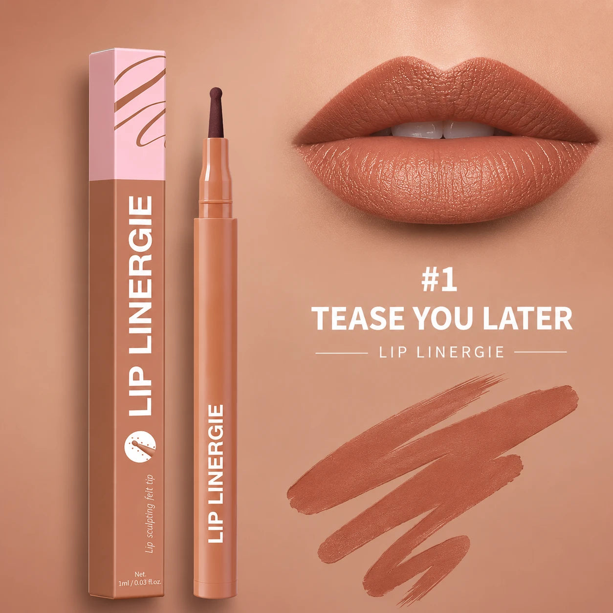 Lip Linergie Waterproof Lip Liner – Precise & Non-Bleeding