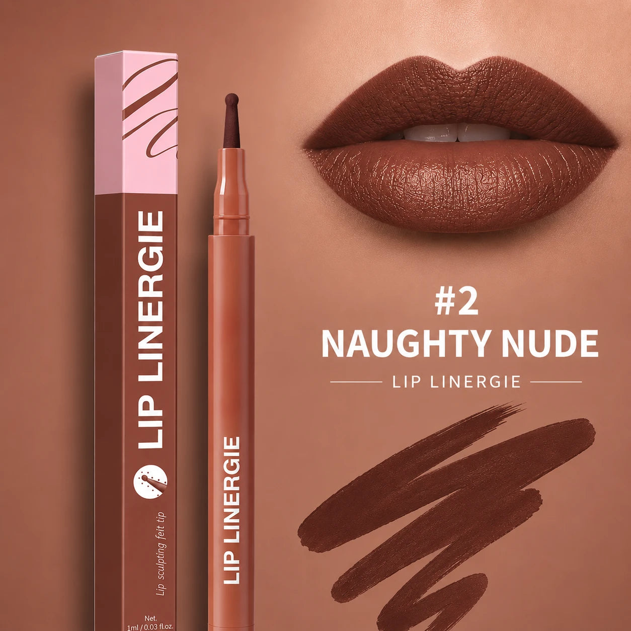 Lip Linergie Waterproof Lip Liner – Precise & Non-Bleeding
