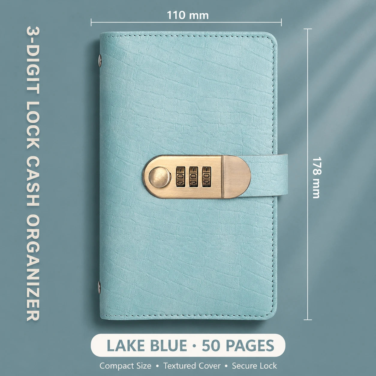 Locking Banknote Collection Booklet | Holds 100 Bills