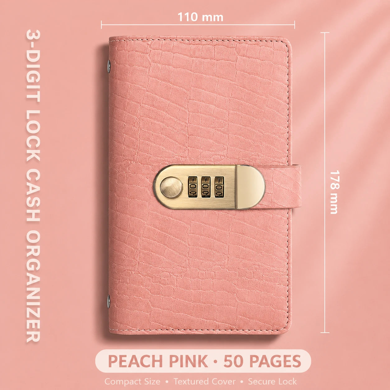 Locking Banknote Collection Booklet | Holds 100 Bills