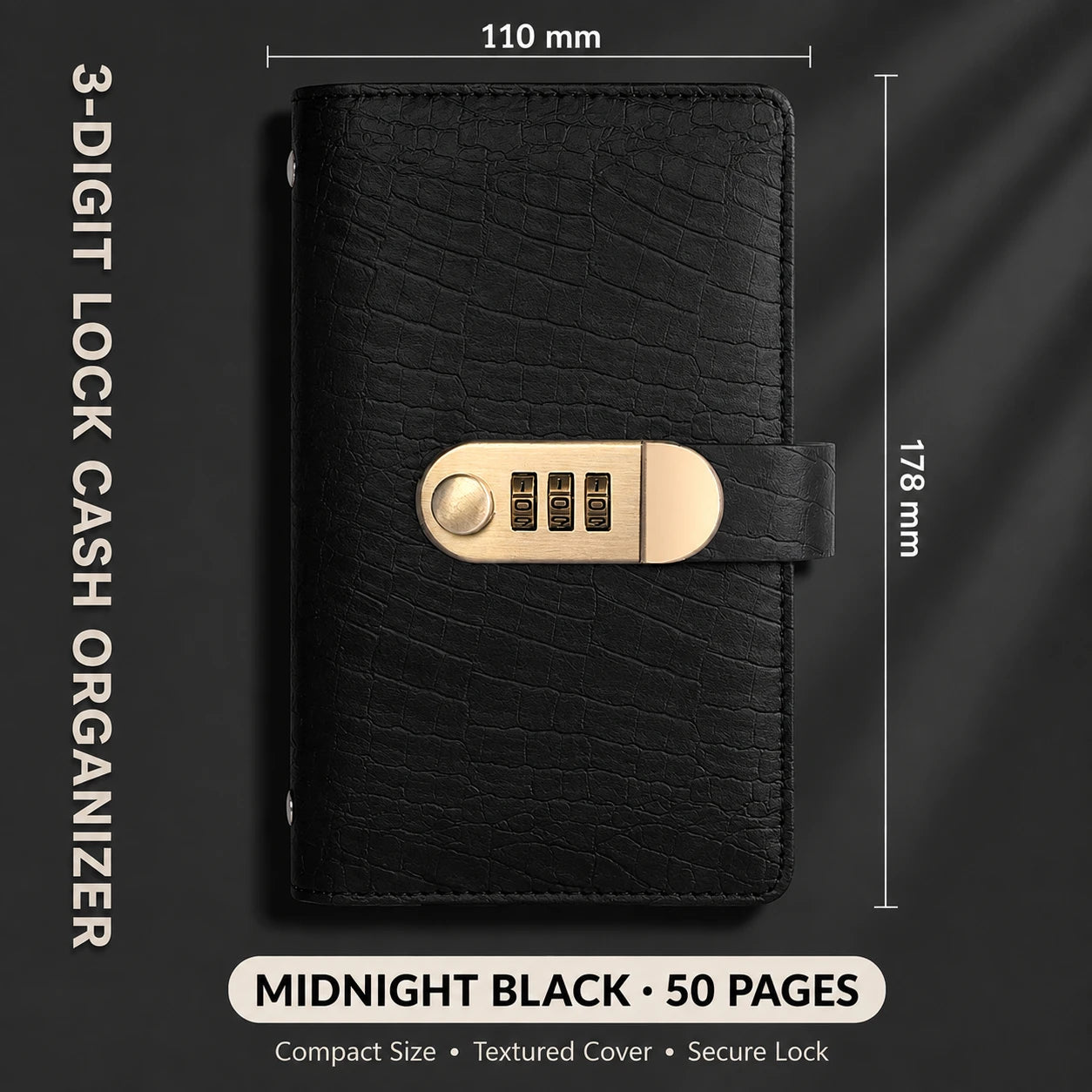 Locking Banknote Collection Booklet | Holds 100 Bills
