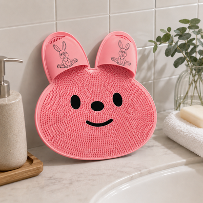 🔥 Cute Rabbit Anti-Slip Massage Foot Mat 🐾 — Deep Cleansing & Relaxing Foot Spa at Home! ✨