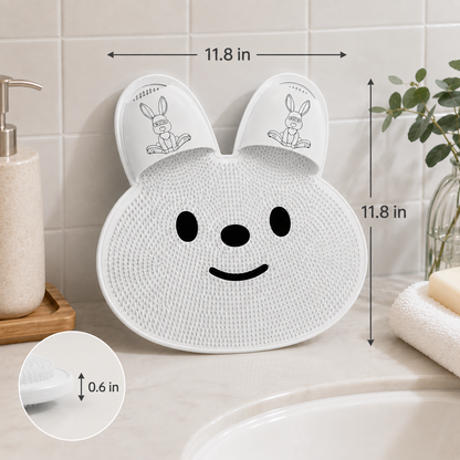 🔥 Cute Rabbit Anti-Slip Massage Foot Mat 🐾 — Deep Cleansing & Relaxing Foot Spa at Home! ✨