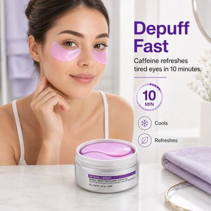 Retinol Berry Eye Patches for Puffiness & Fine Lines
