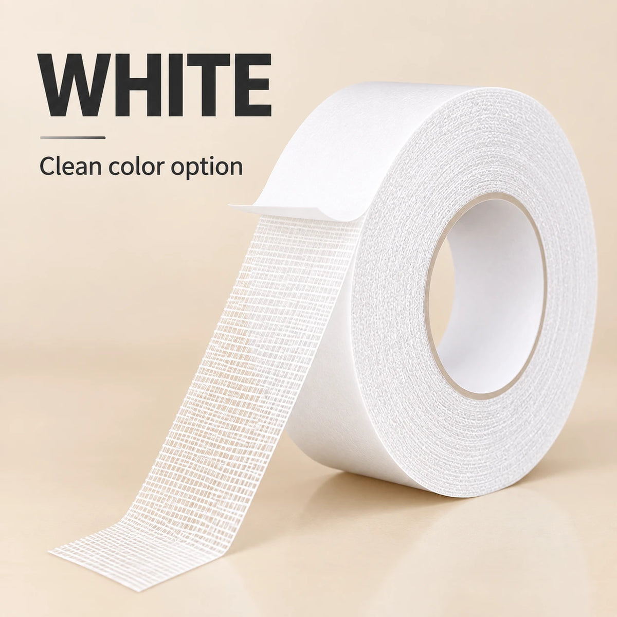 Grid-Reinforced Double-Sided Tape for Rugs & Smooth Surfaces