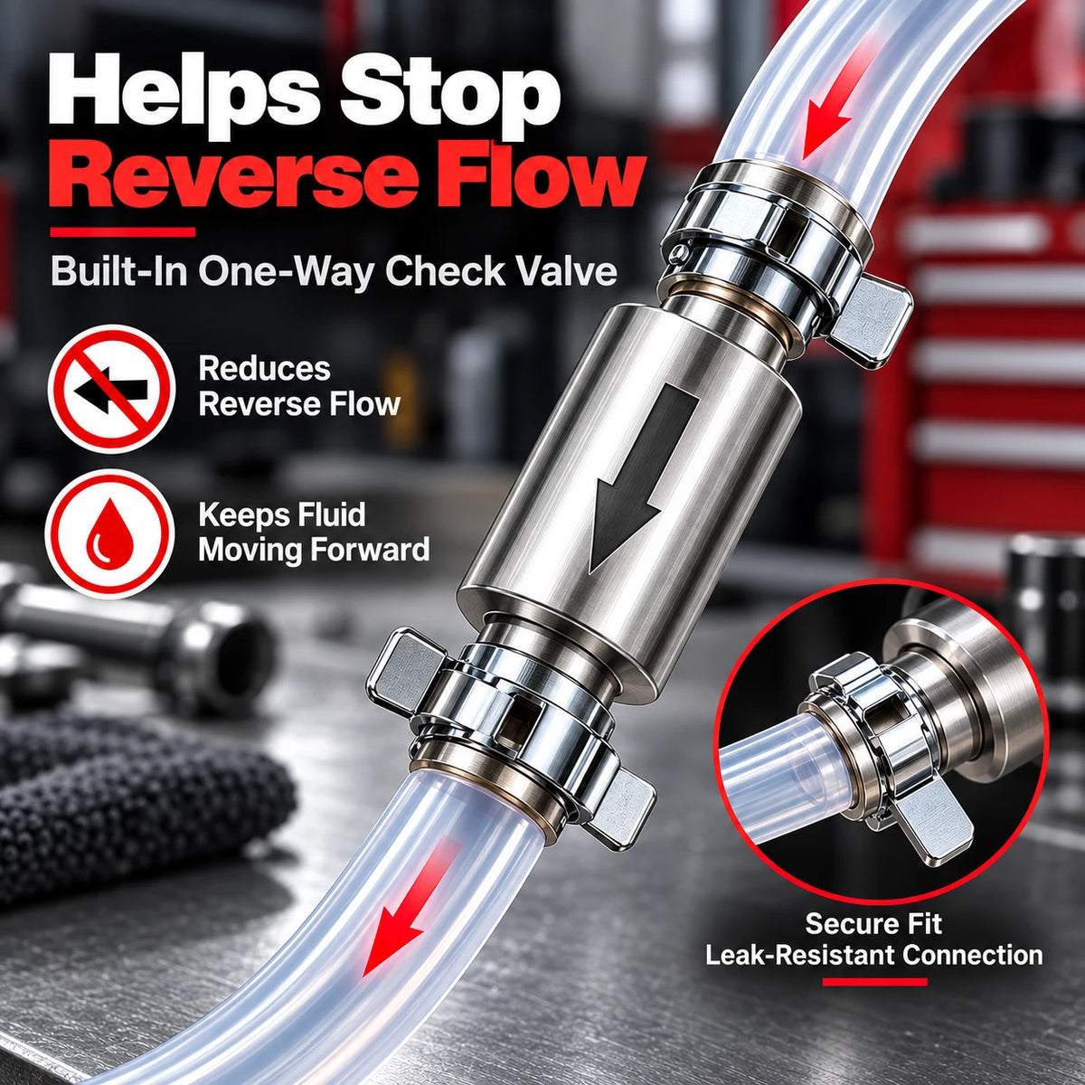 One-Way Check Valve Brake Bleeder Kit for Solo Service