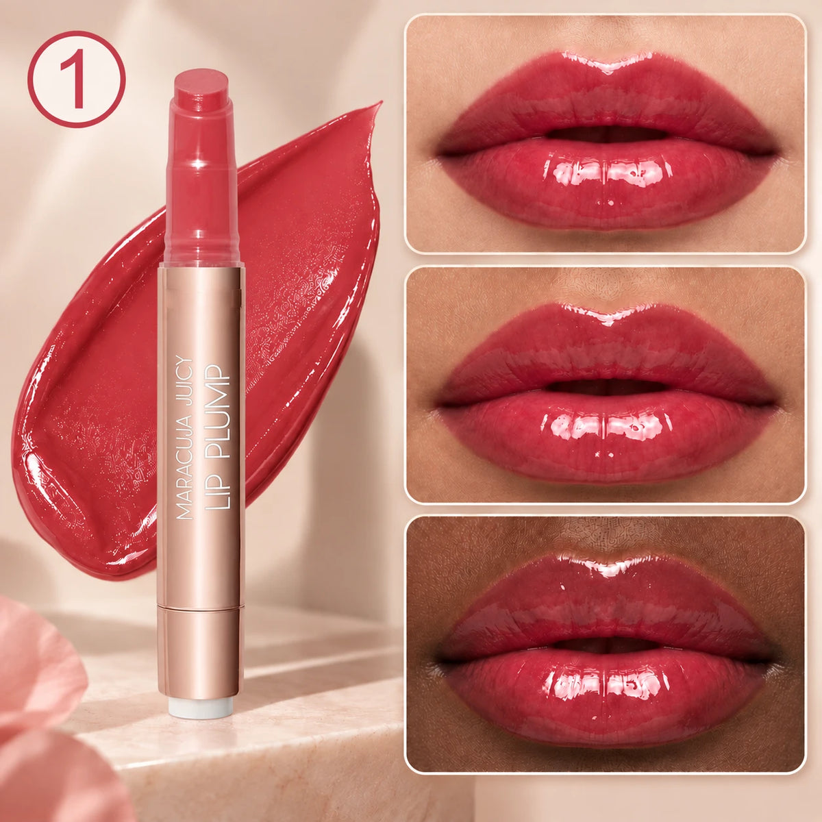 Juicy Lip Plump Balm – Glossy Buildable Lip Color