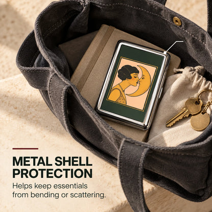 Vintage Metal Pocket Card & Essentials Organizer Case