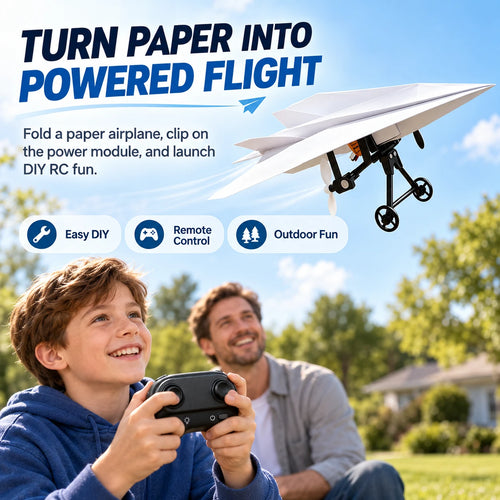 DIY RC Paper Airplane Kit | 2.4GHz Gyro Remote Control Plane
